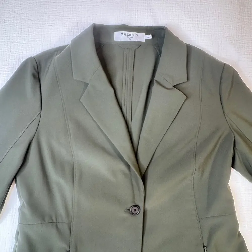 MM LaFleur Moreland OrigamiTech Jacket Olive Green Women's 12 Pockets Gorpcore - Picture 8 of 16